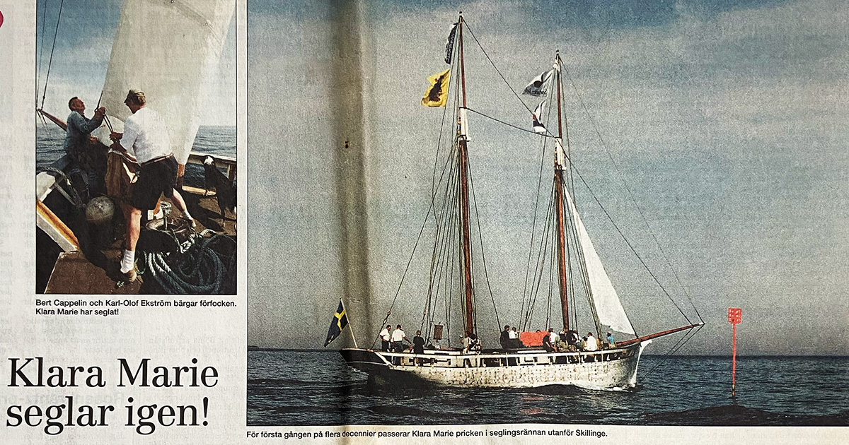 Klara Marie premiärtur Sydsvenskan 18 maj 2000